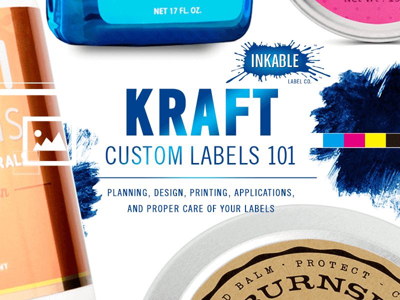 Custom Shop Business Office Kraft  Sticker Seals Labels Printing Var Size Choice 