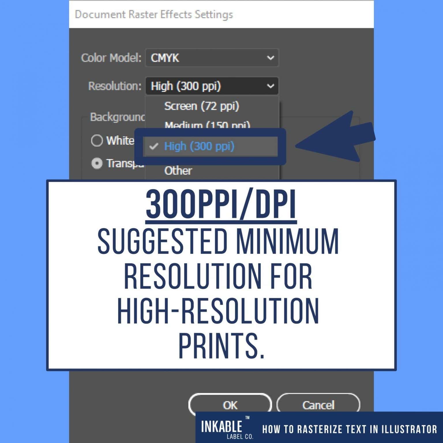 How to rasterize text in illustrator inkable label co 